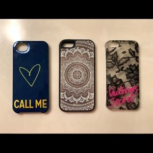 3 iPhone 5s cases! In good condition!